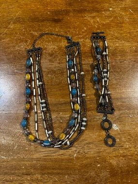Premier Designs Global Set
Necklace and Bracelet from Boho Collection
